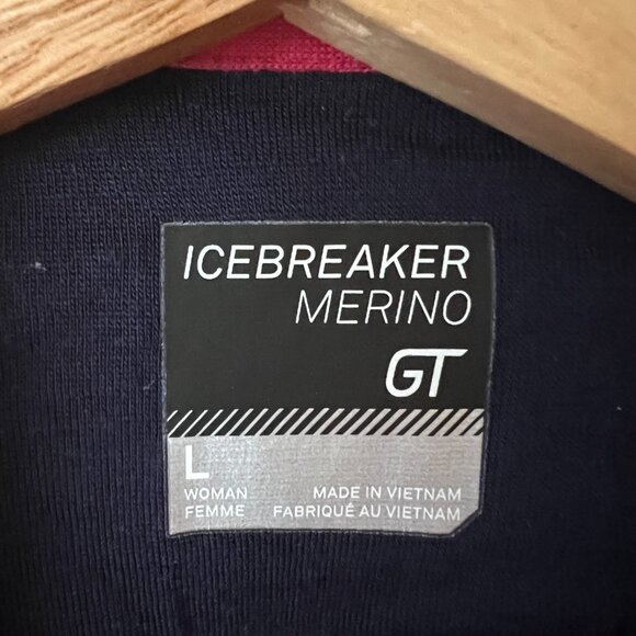 Icebreaker Merino GT Wool Blend Hooded Lightweight Jacket Women's Size Large - Picture 6 of 11